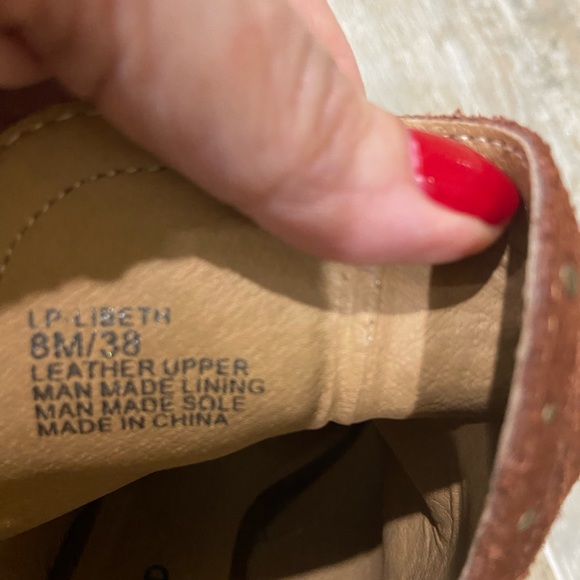 Lucky Brand (never worn) brown suede open toe bootie size 8 - Picture 8 of 13